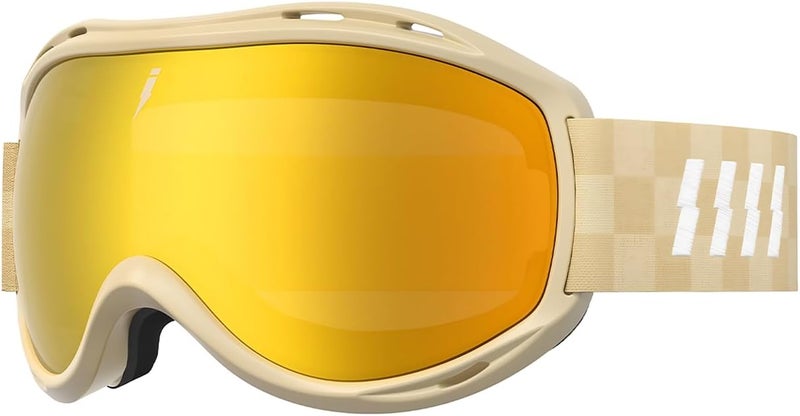 IPOA -Spherical Ski Goggles – PC Lens, TPU Frame, UV400 Protection, Anti-Fog Inner Lens, Snowboard & Skiing Eyewear - Image 1